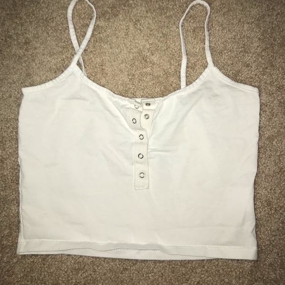 white bustier tank top